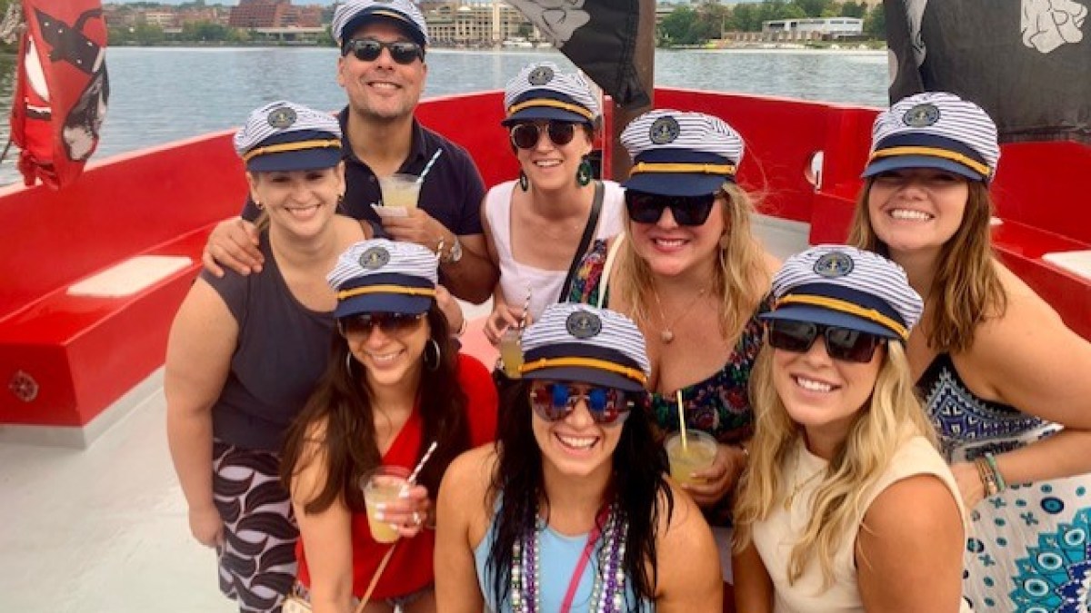 a group of people posing for the camera